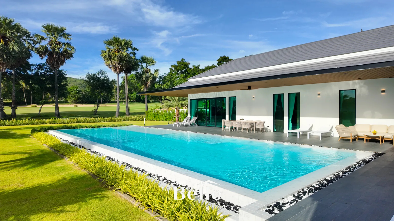 Luxury Pool Villa with Large Land and Golf Course View Palm Hills, Hua Hin