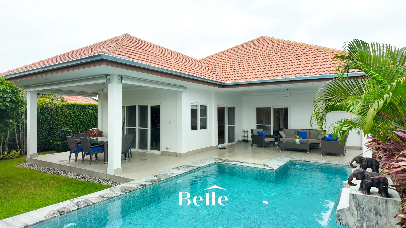 Pool Villa 3 Bedrooms Villa well-maintained for Sale at Mali Lotus, Hua Hin