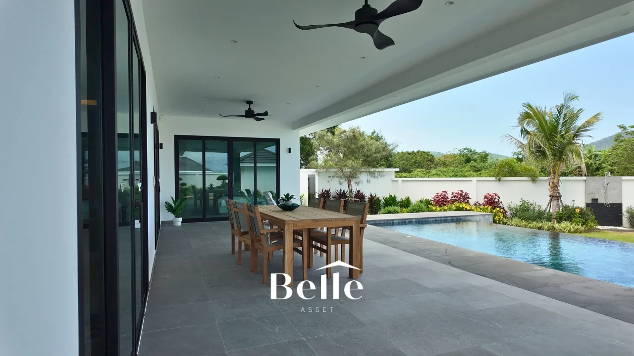 Modern Luxury Pool Villa with 12x4m Saltwater Pool near Black Mountain Golf Club – Highland Villa 3, Hua Hin - 6