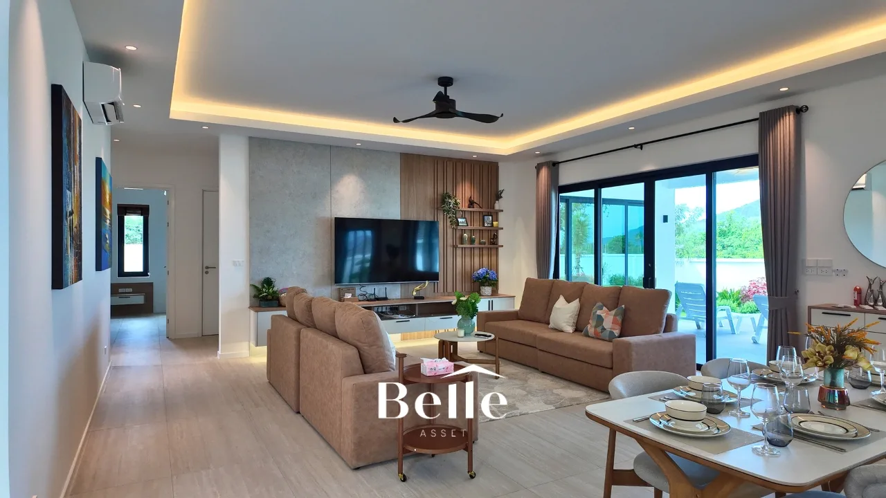 Modern Luxury Pool Villa with 12x4m Saltwater Pool near Black Mountain Golf Club – Highland Villa 3, Hua Hin - 16