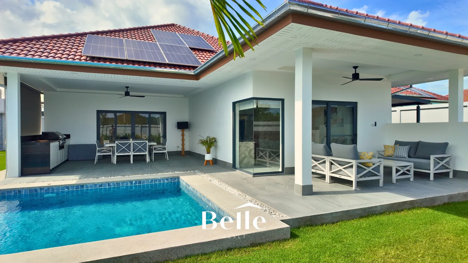 Eco-Friendly Modern Pool Villa with 10 kW Solar System in Thap Tai, Hua Hin – 9.9 MB