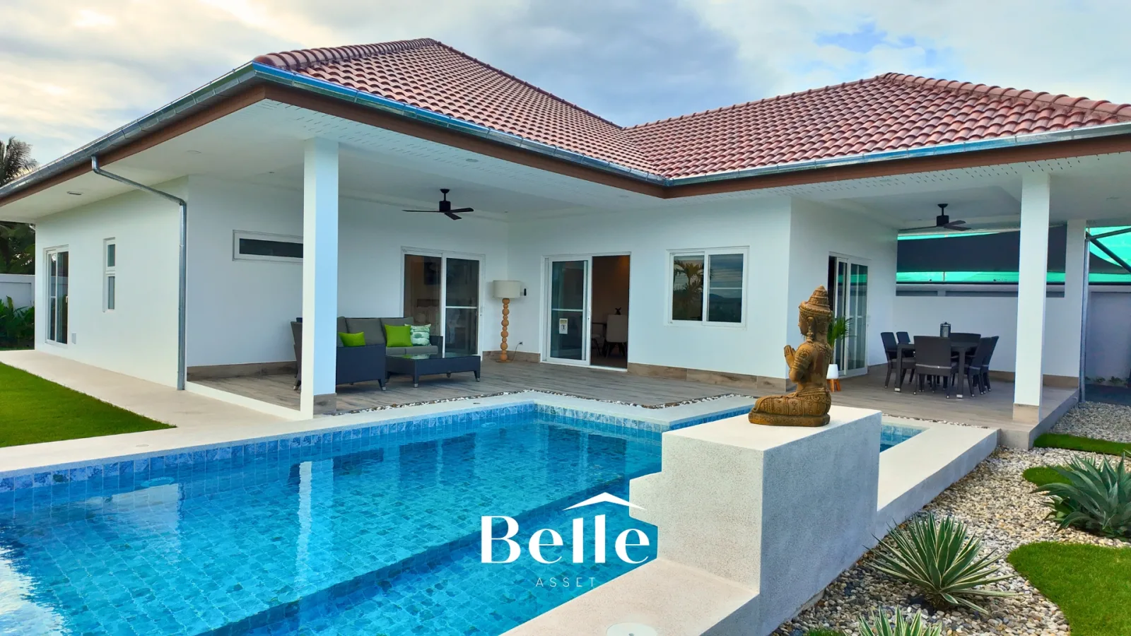 Modern 3-Bedroom Pool Villa with Mountain View &amp; 10 kW Solar System in Hua Hin – 9 MB